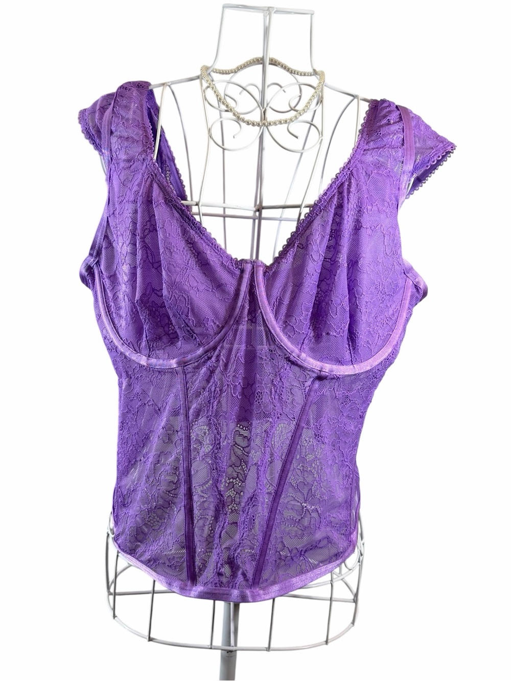 Torrid Romantic Purple Lace Underwire Corset Torrid Sz 2 Fairy Whimsigoth Nymph